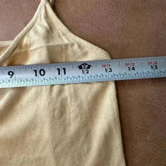Excuse Me I Have To Go Be Awesome DOUBLE ZERO Women’s Yellow Tank Sz M - Picture 6 of 8